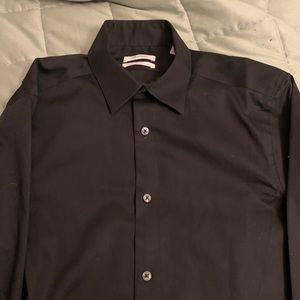 Women’s Black Long sleeve Button up